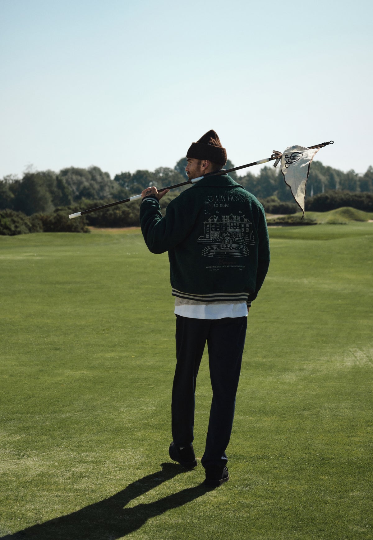 Dstrezzed varsity bomber jacket