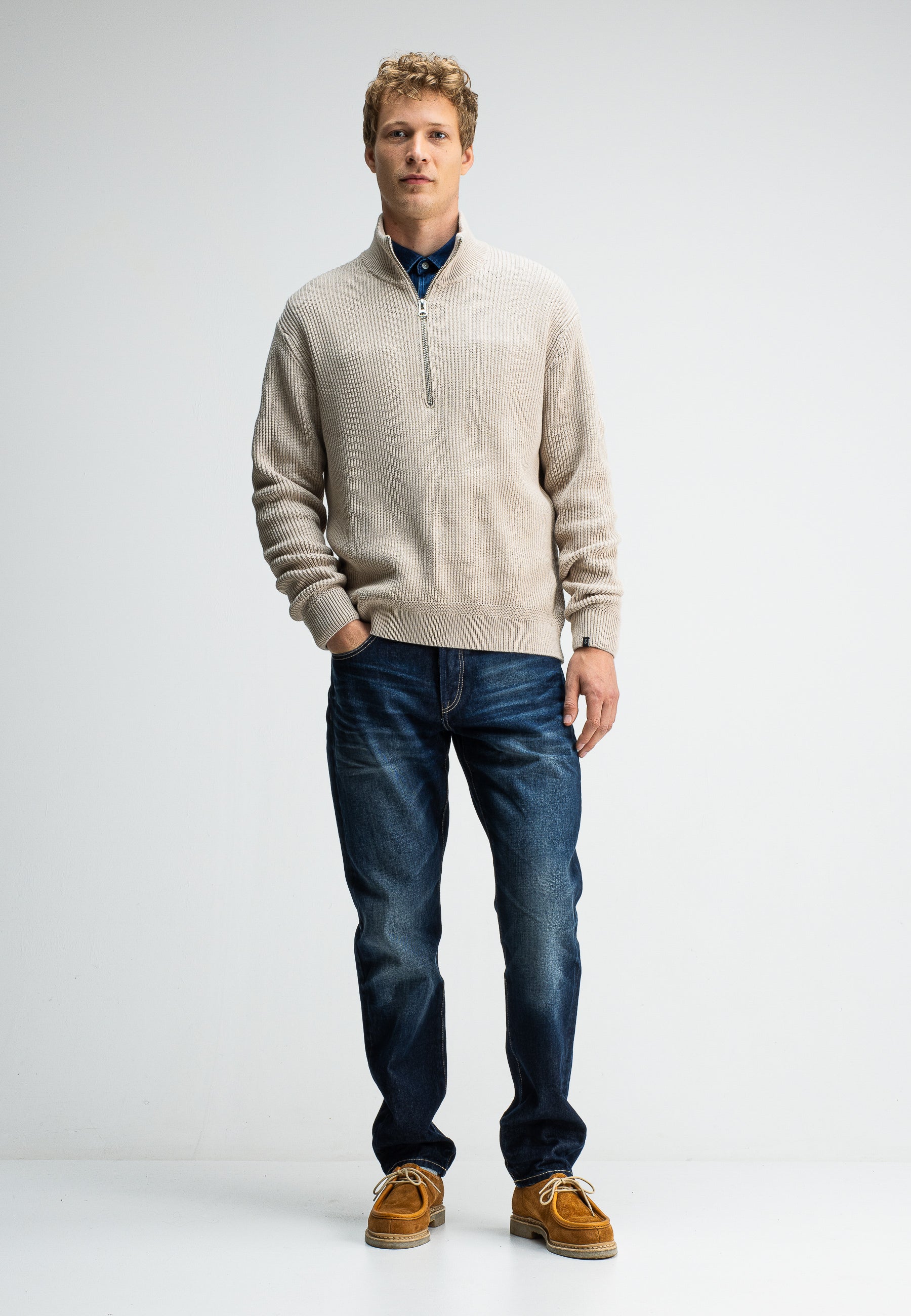 Butcher of blue Galway Half Zip