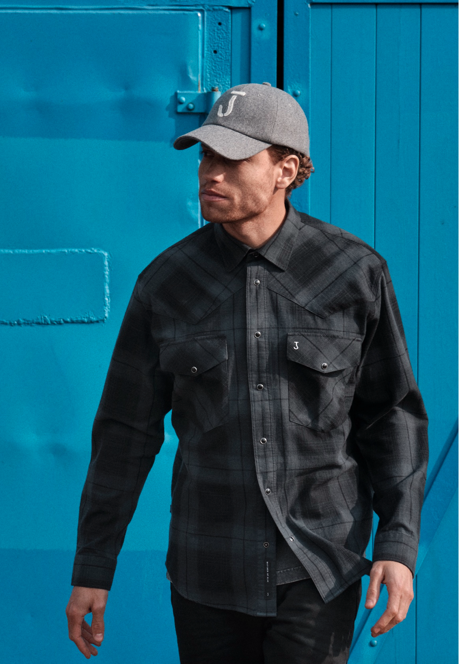 Butcher of blue Carter West Black Check Shirt