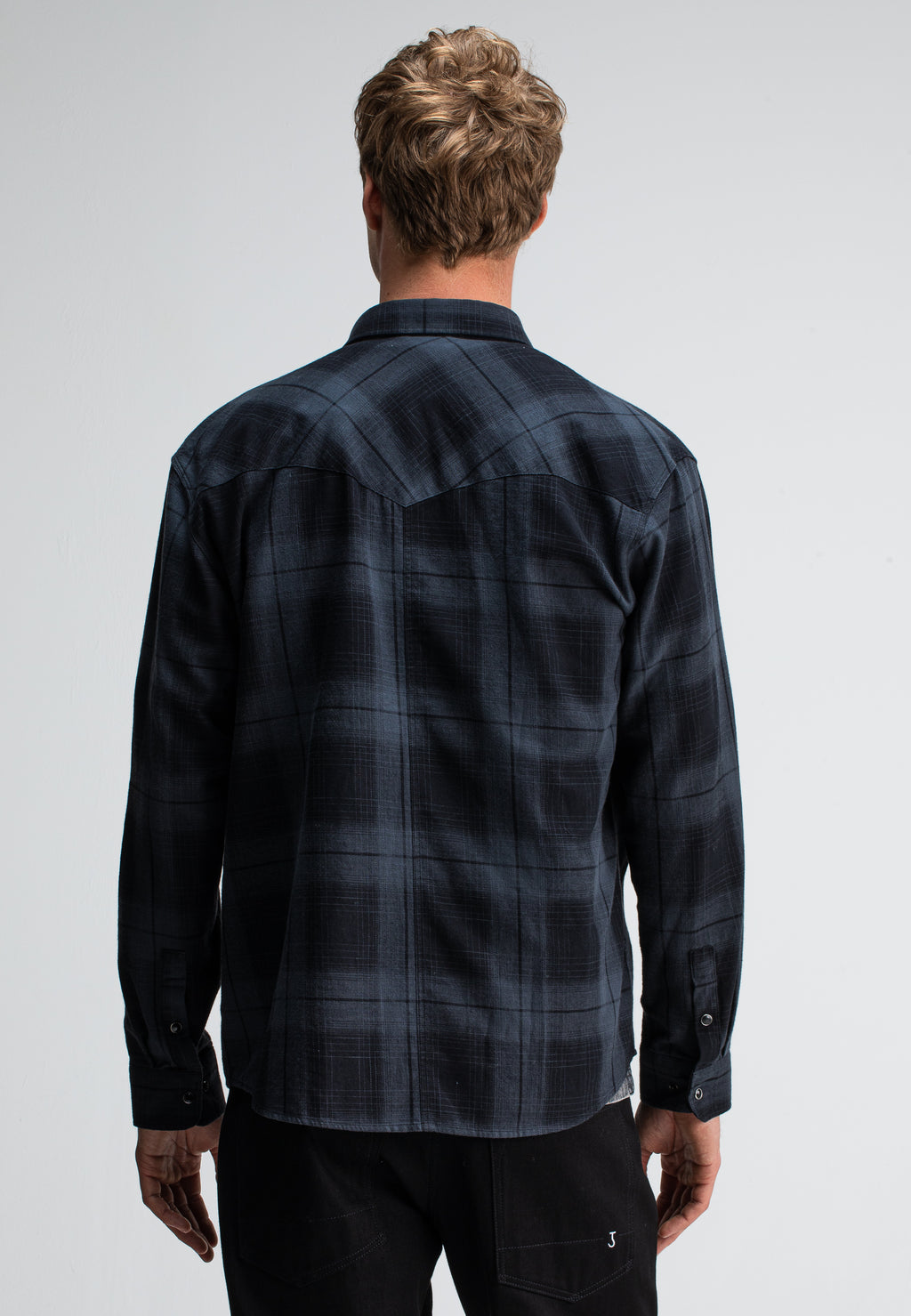 Butcher of blue Carter West Black Check Shirt