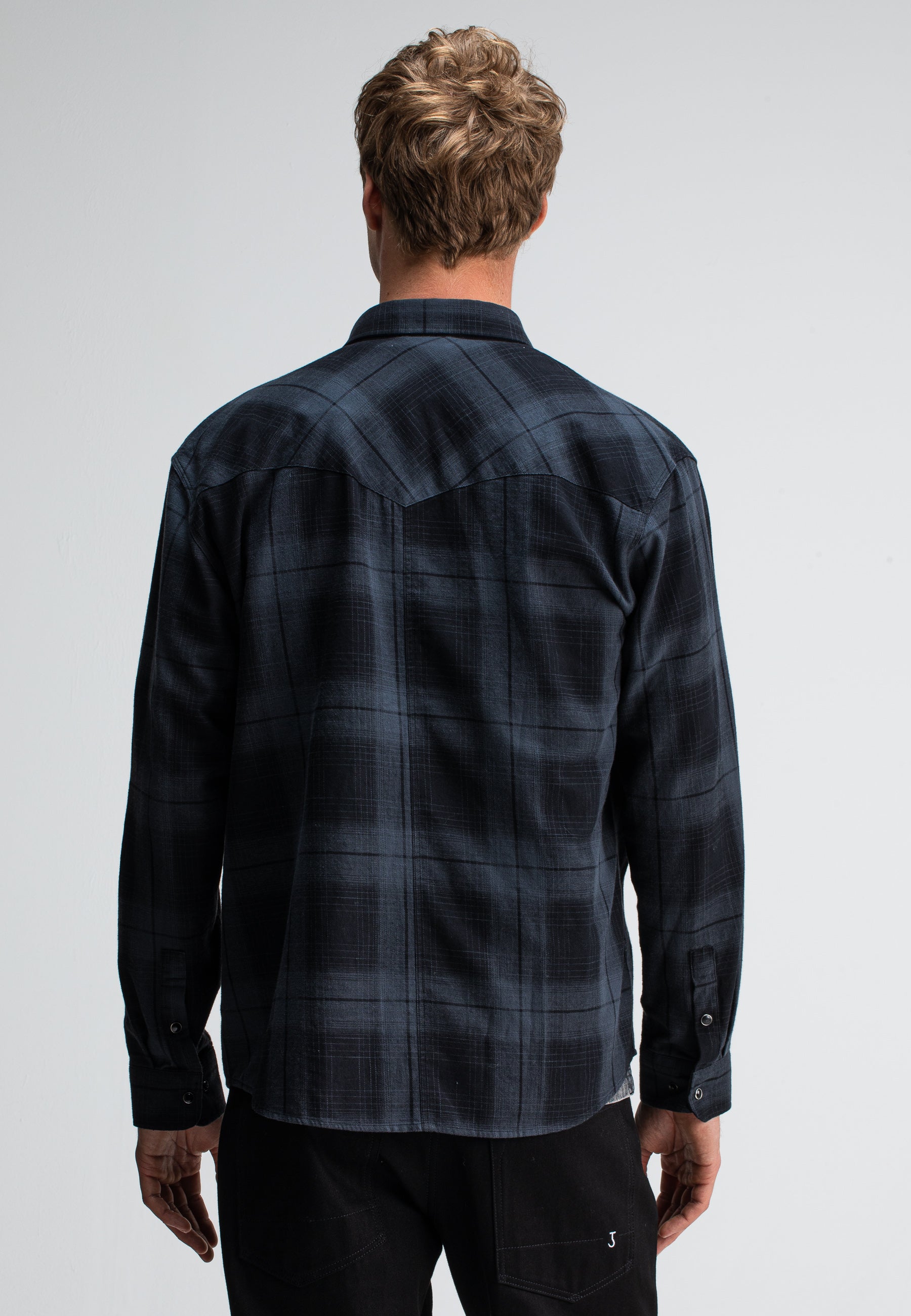 Butcher of blue Carter West Black Check Shirt