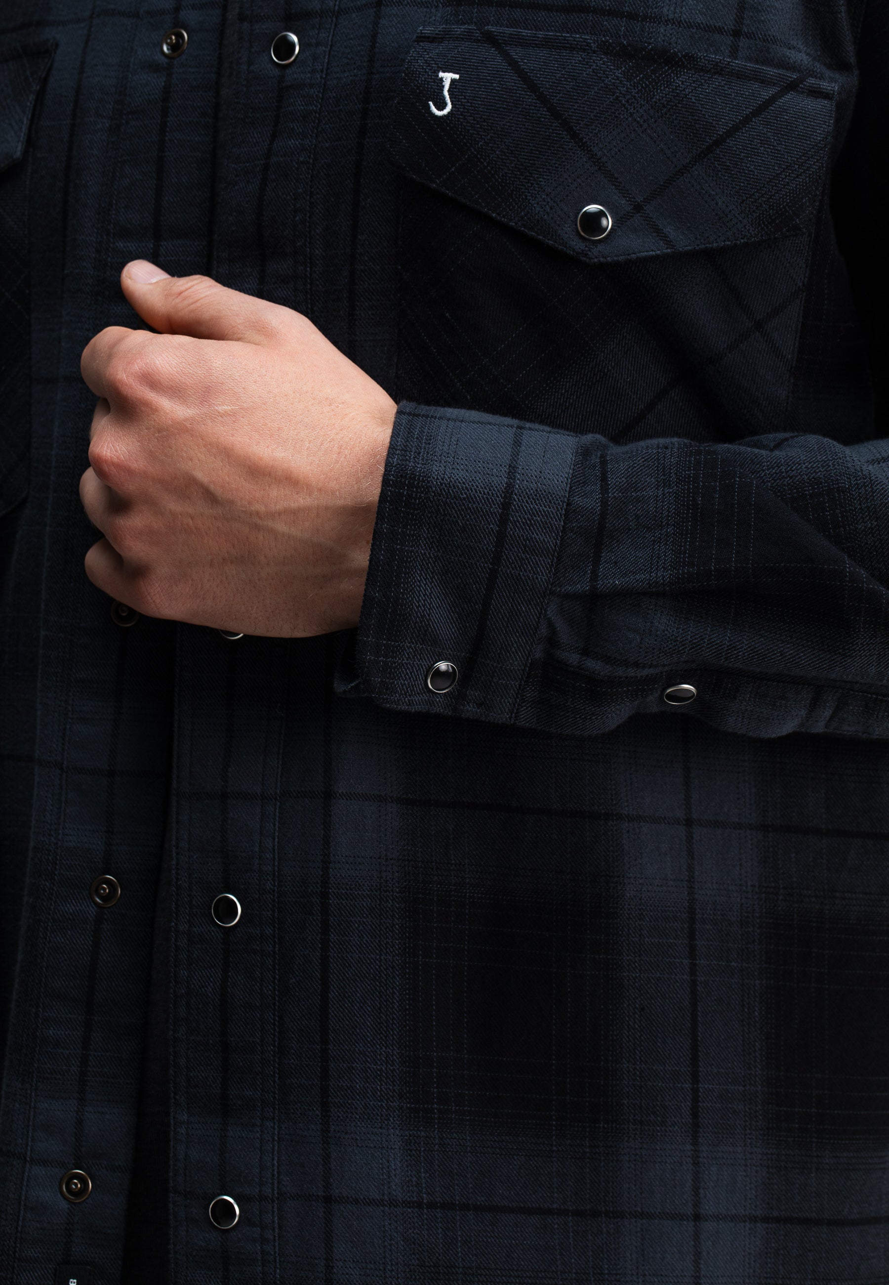 Butcher of blue Carter West Black Check Shirt