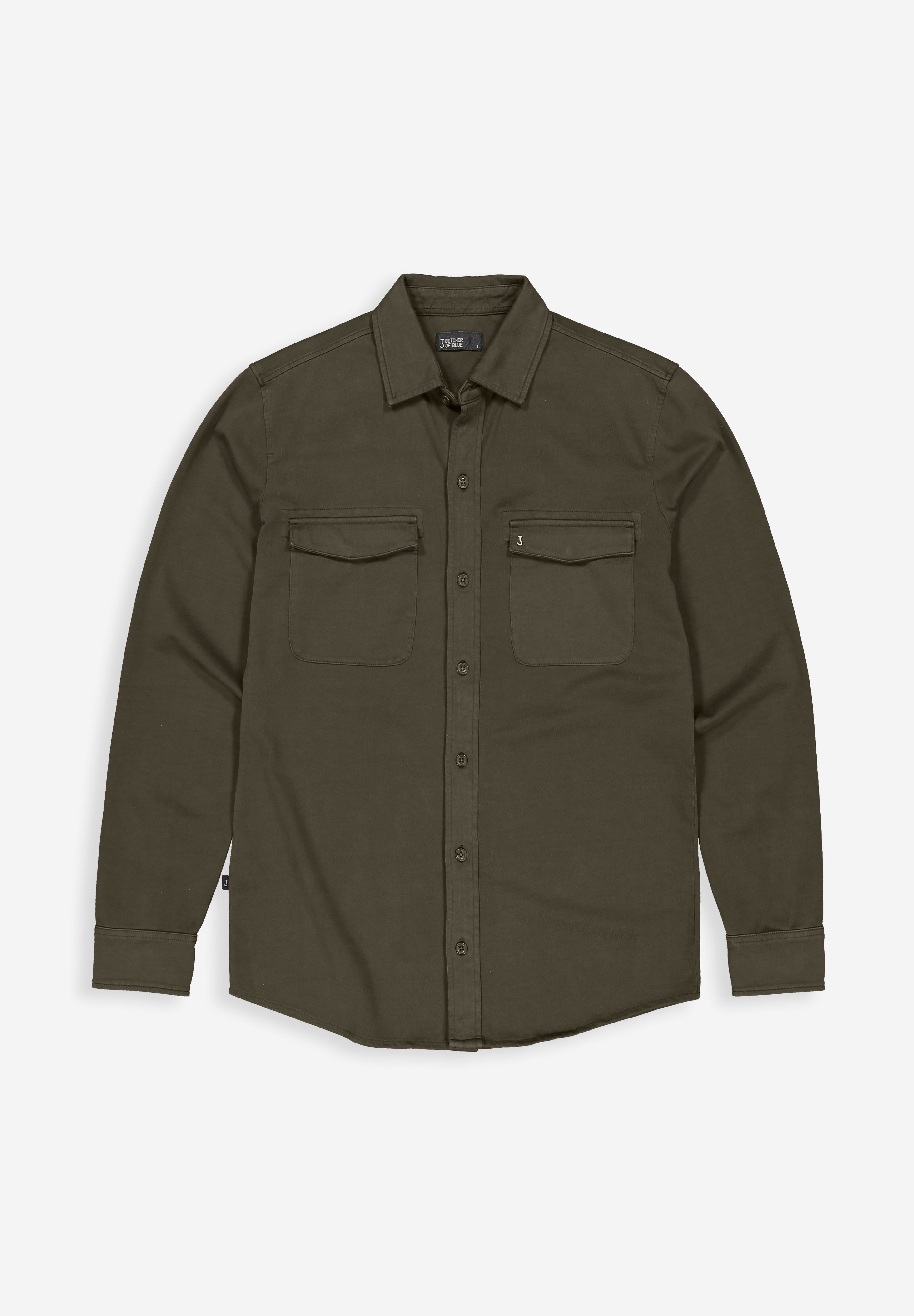 Butcher of blue Finn pocket jersey shirt