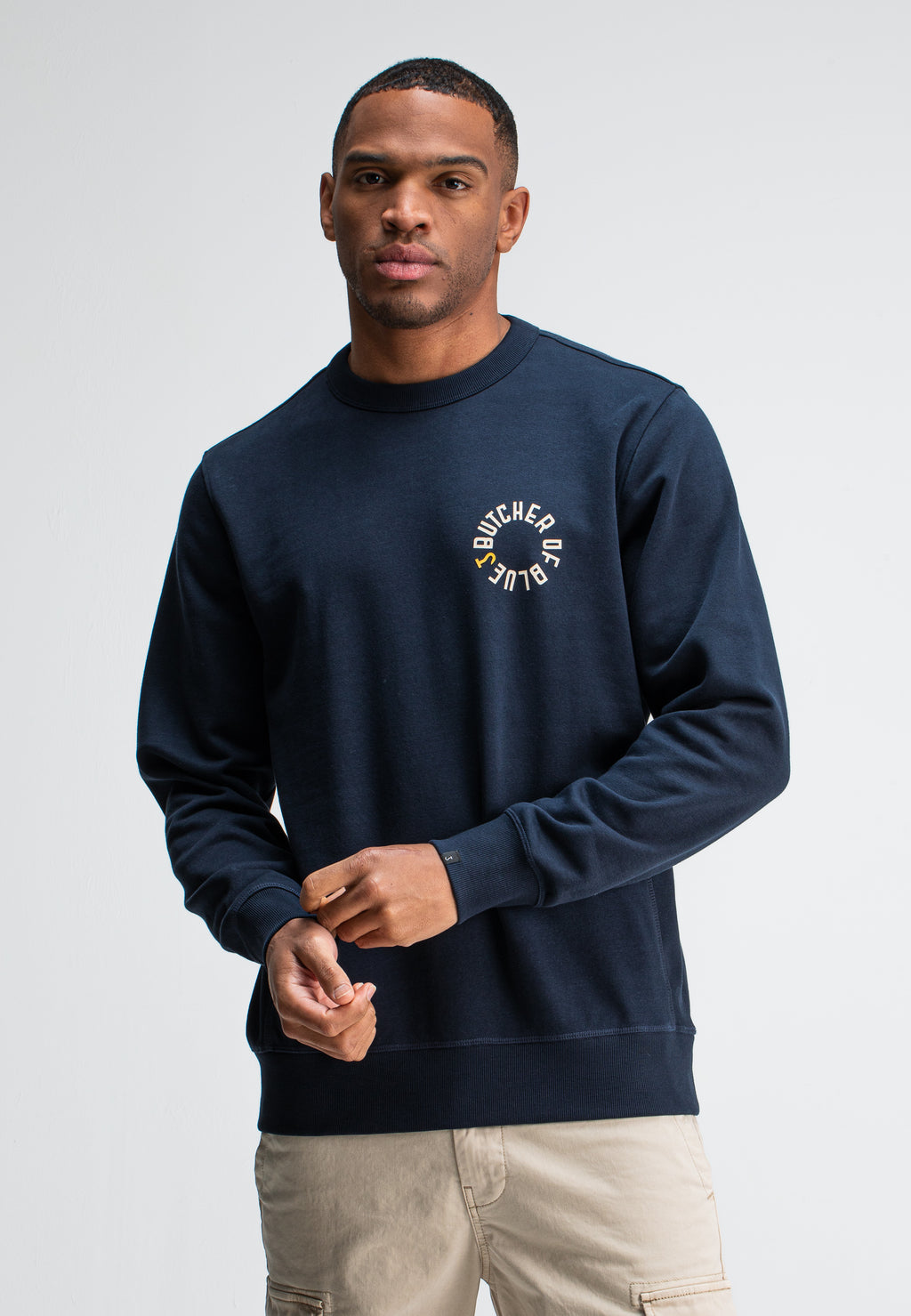Butcher of blue Army circle crew
