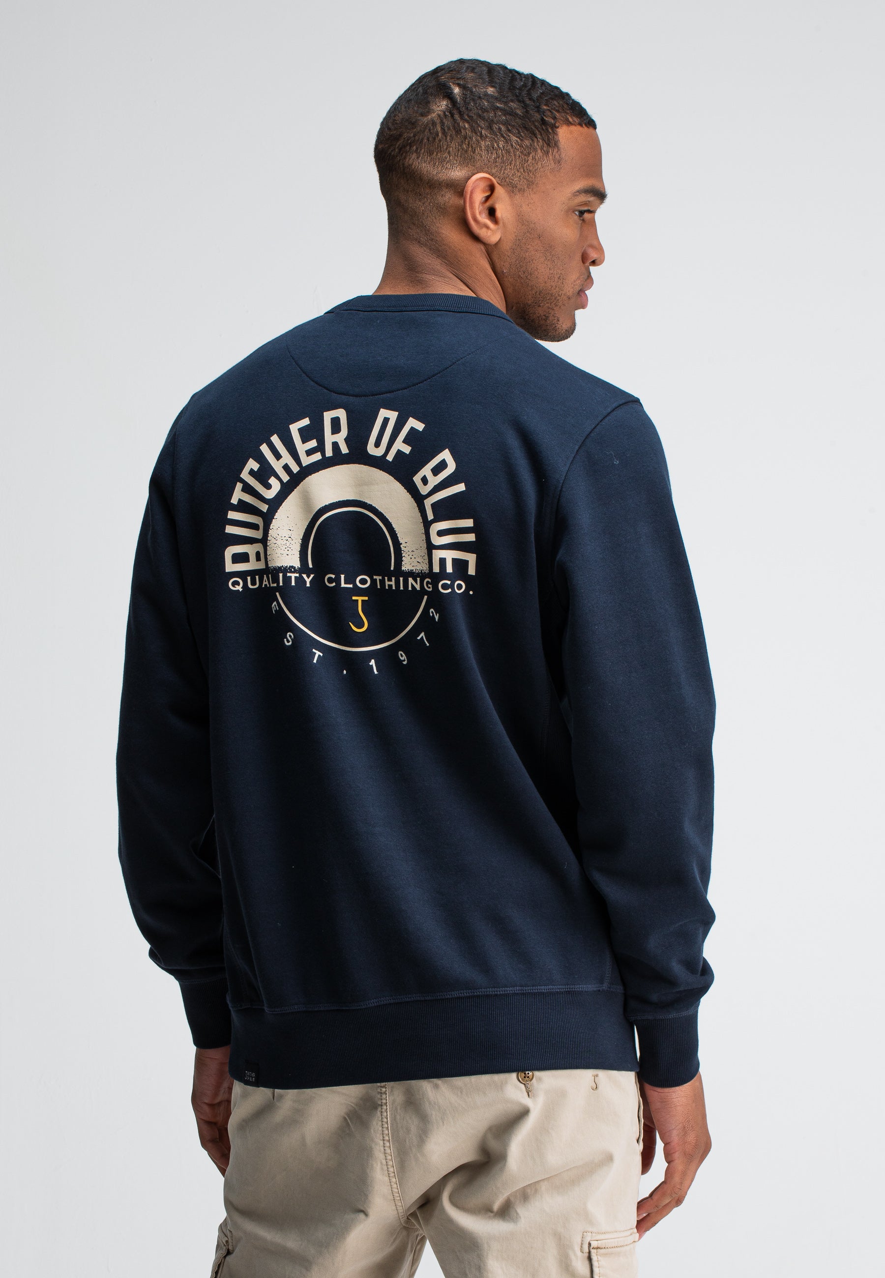 Butcher of blue Army circle crew