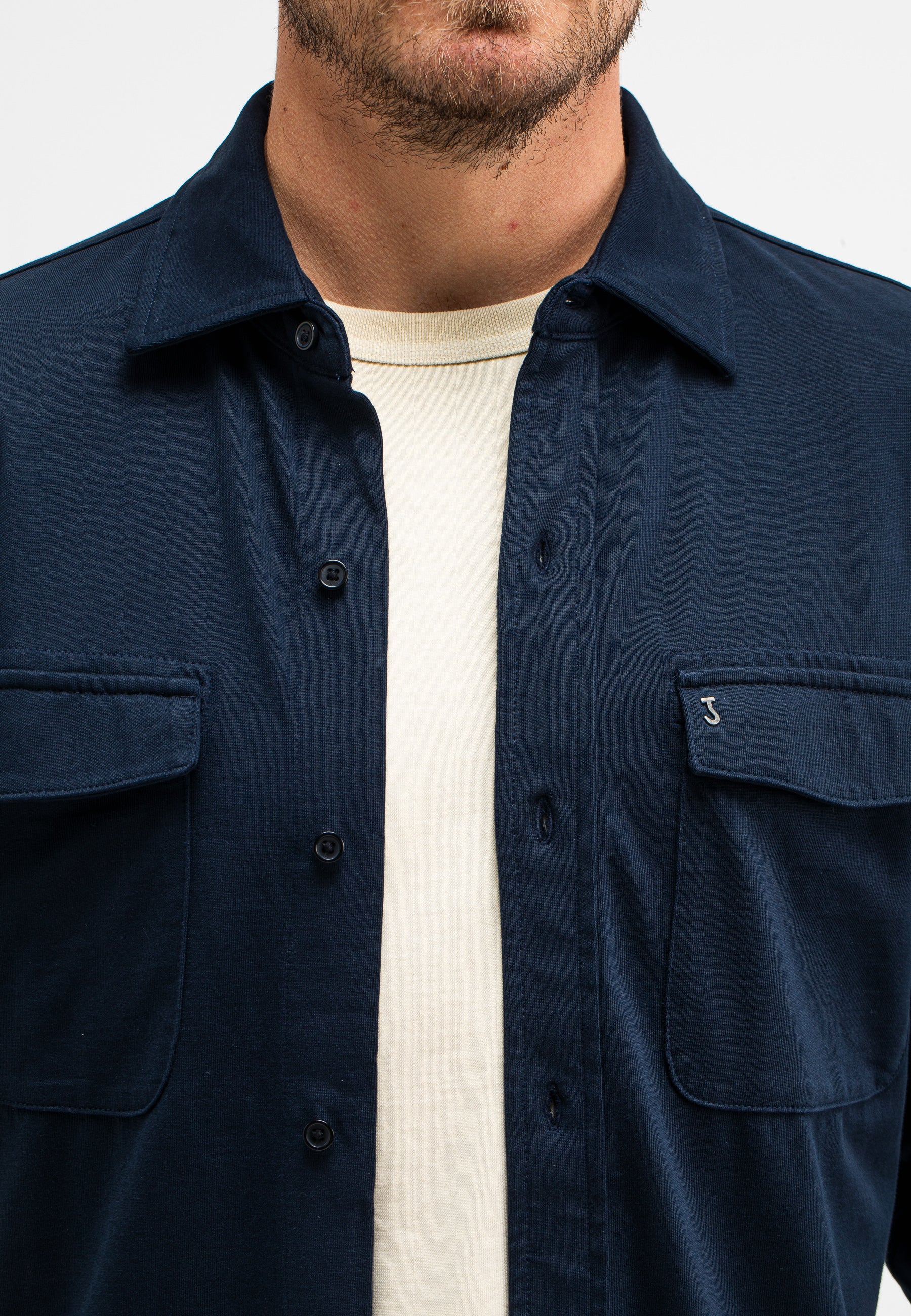 Butcher of blue Finn pocket jersey shirt