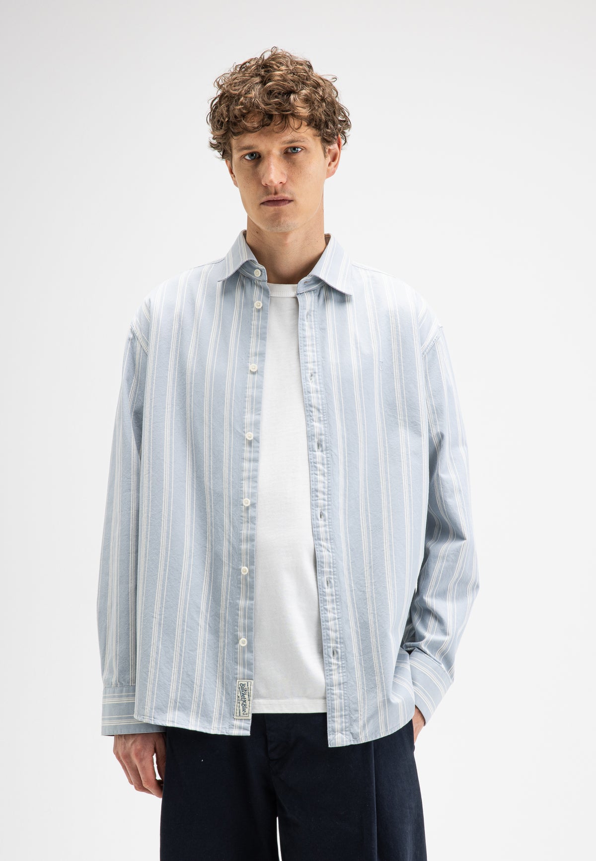 Butcher of blue Donnie multi stripe shirt