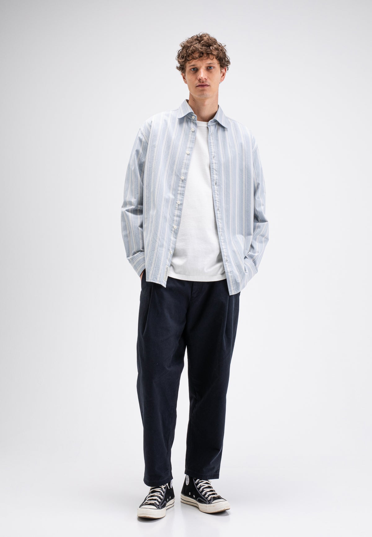 Butcher of blue Donnie multi stripe shirt