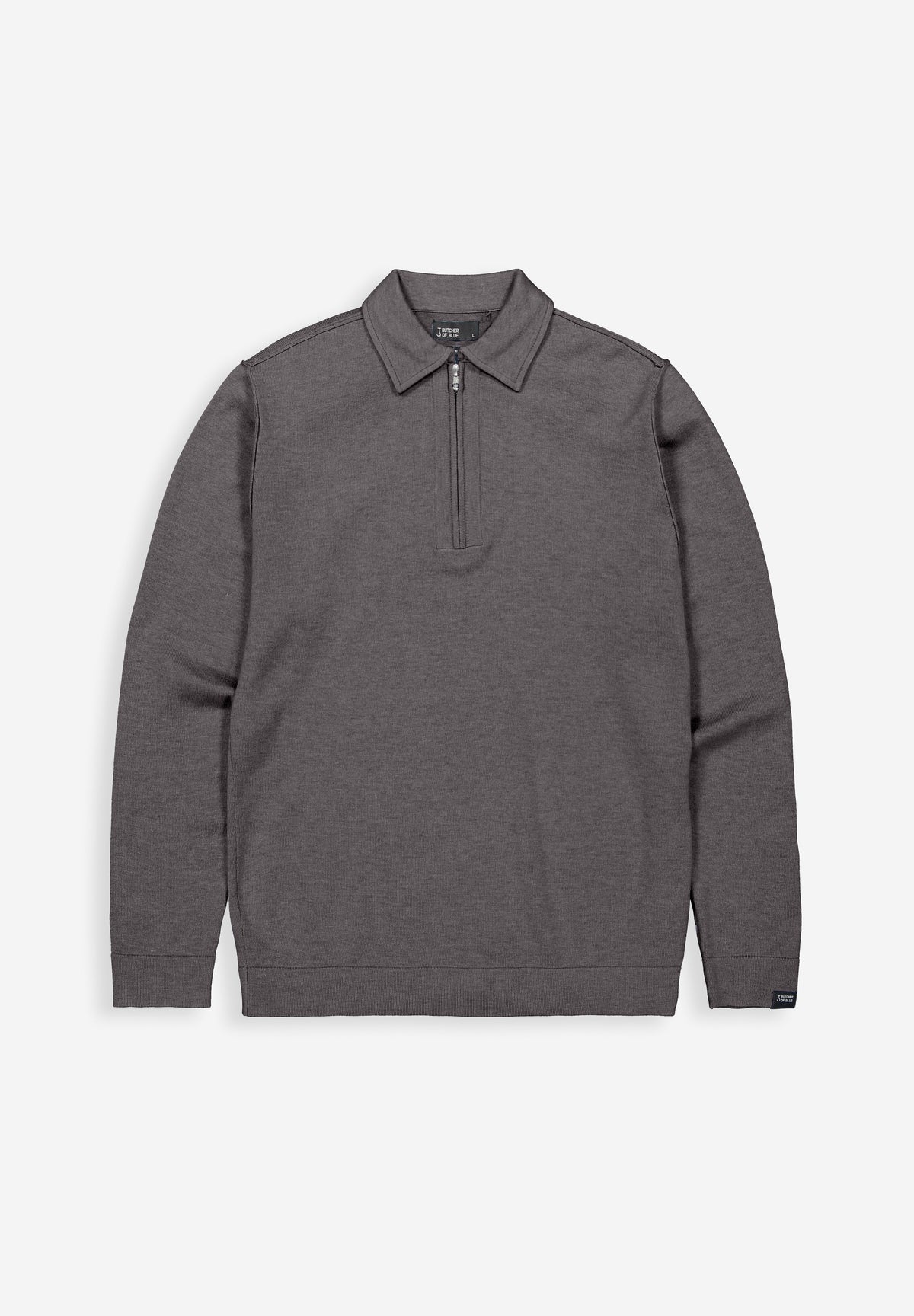 Butcher of blue Clifden zip polo