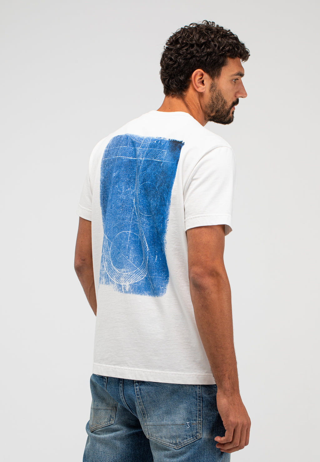 Army cyan loose tee