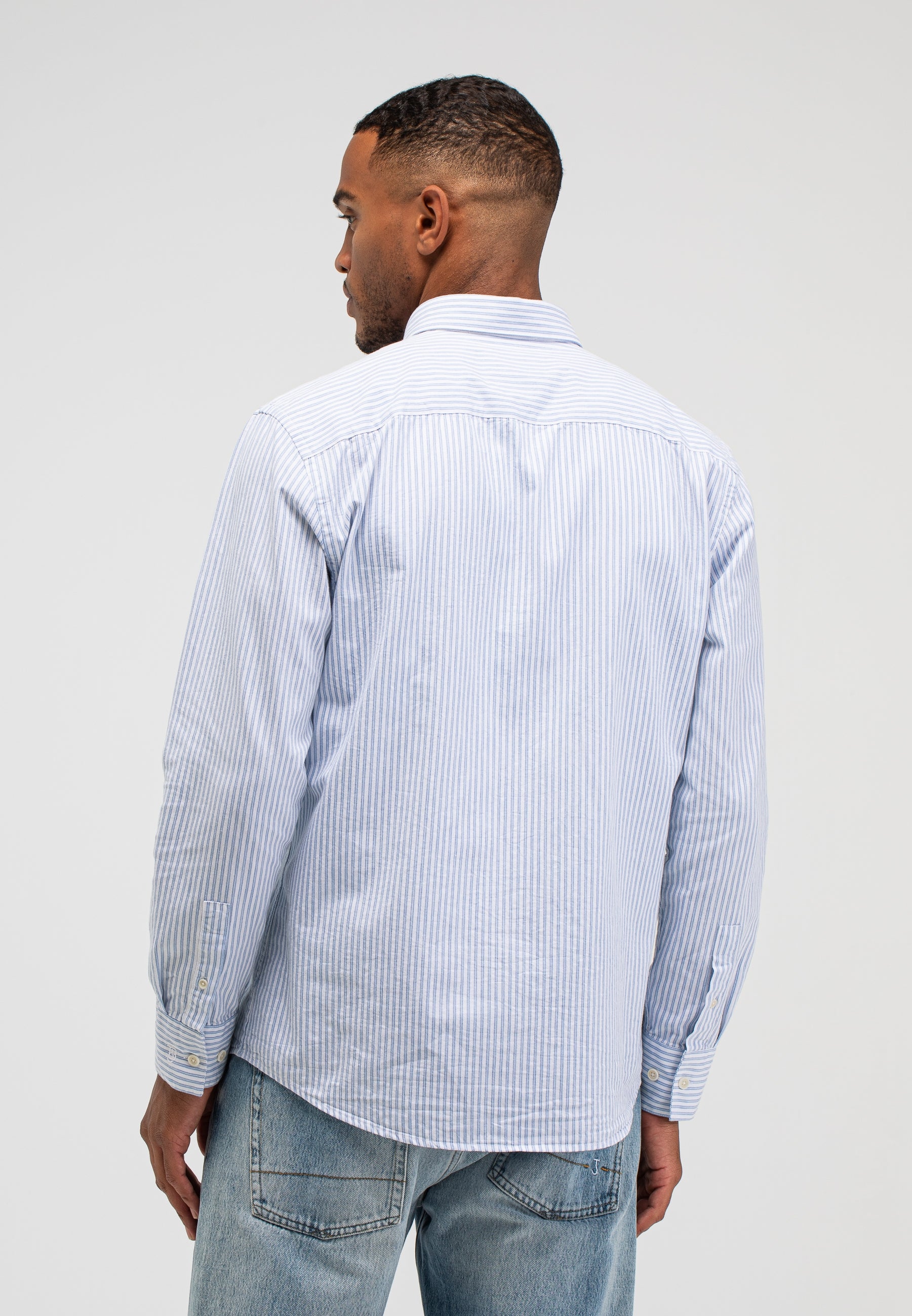 Butcher of blue Aidan stripe shirt