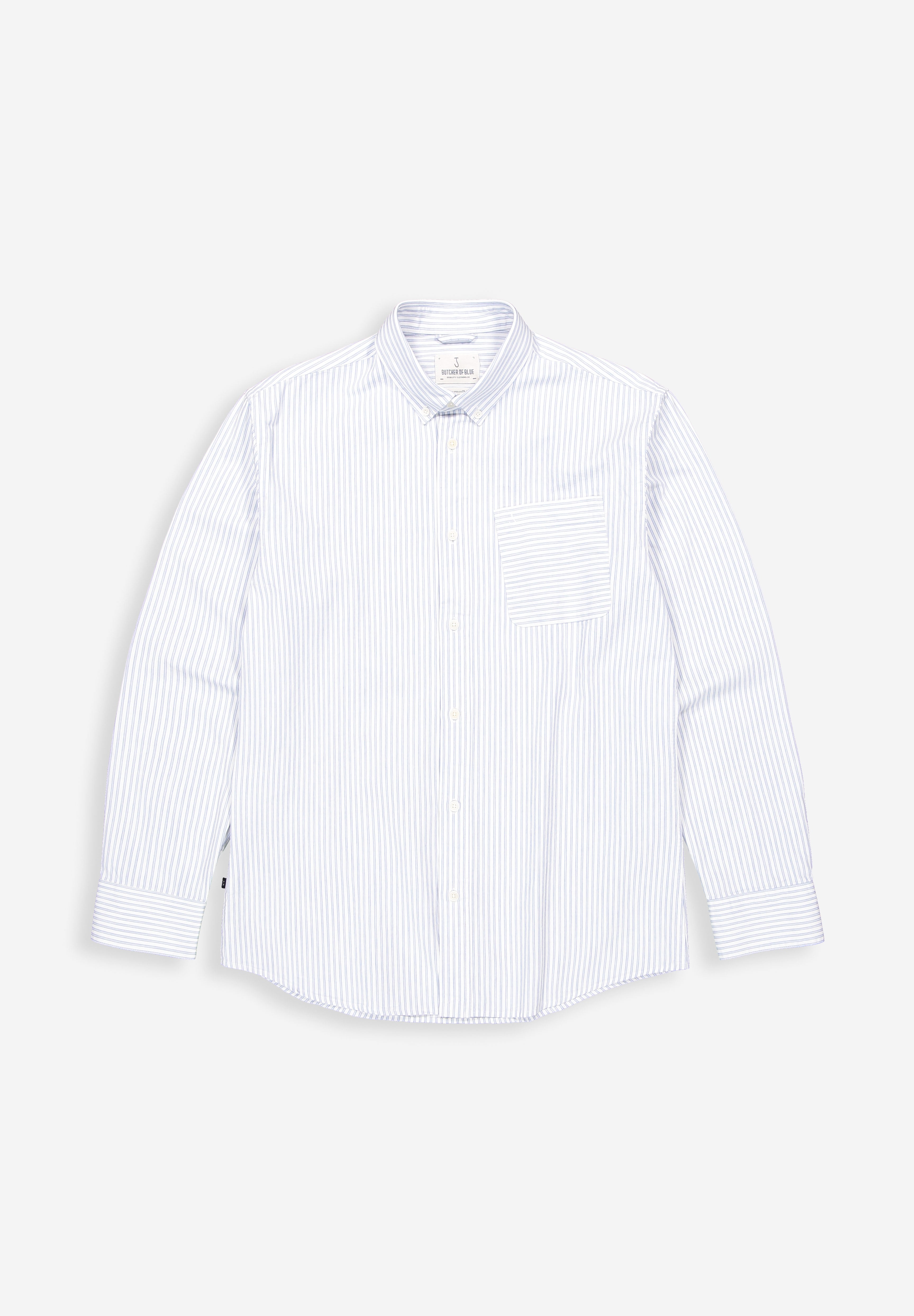 Butcher of blue Aidan stripe shirt