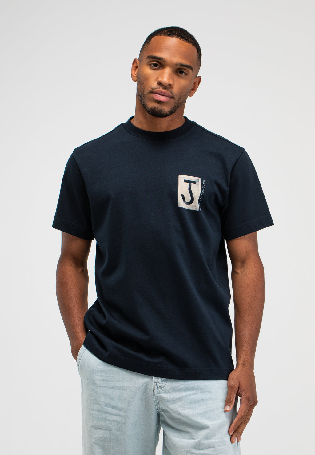 Army cyan loose tee
