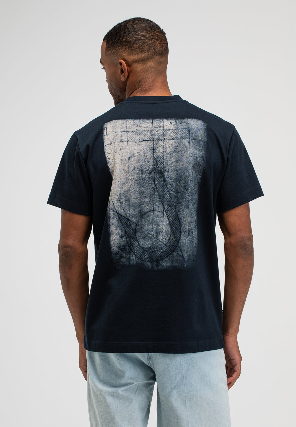 Army cyan loose tee