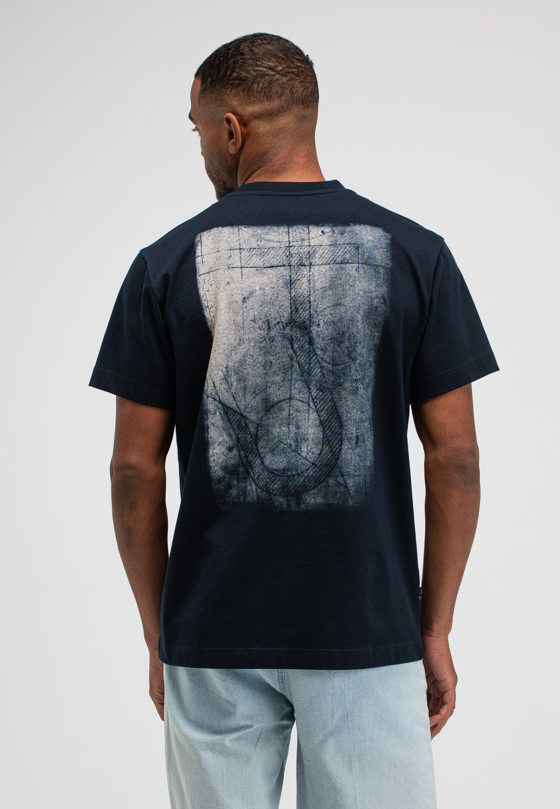 Army cyan loose tee