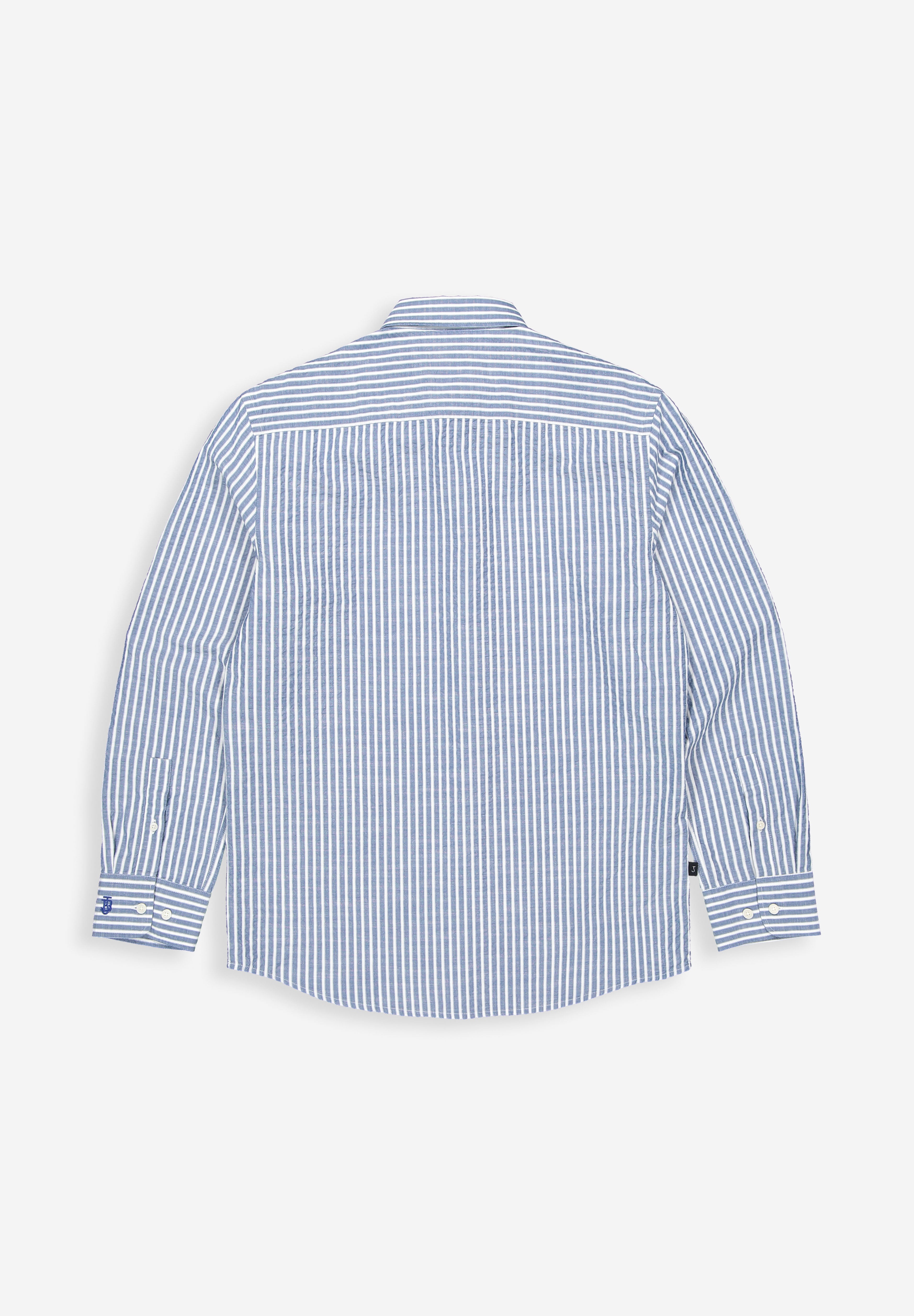 Bucther of blue neale stripe shirt