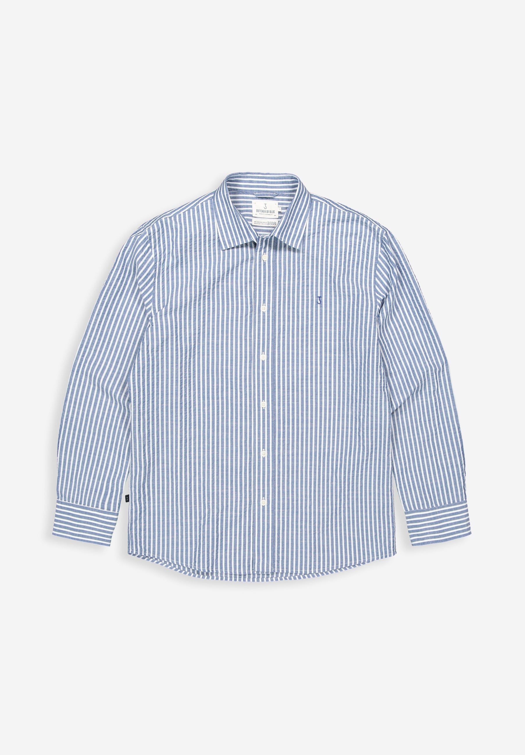 Bucther of blue neale stripe shirt