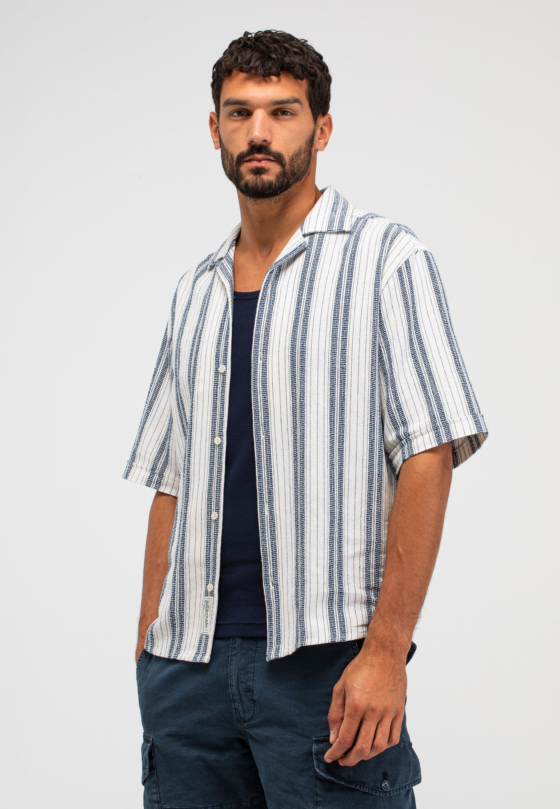 Butcher of blue Alex stripe shirt