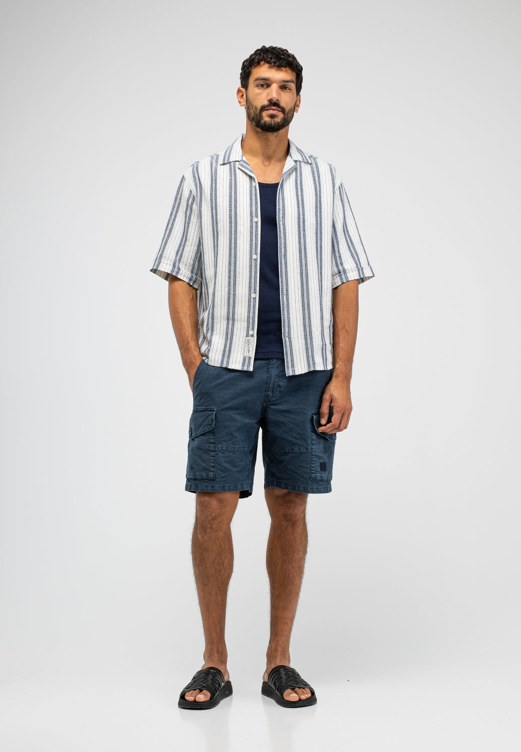 Butcher of blue Alex stripe shirt